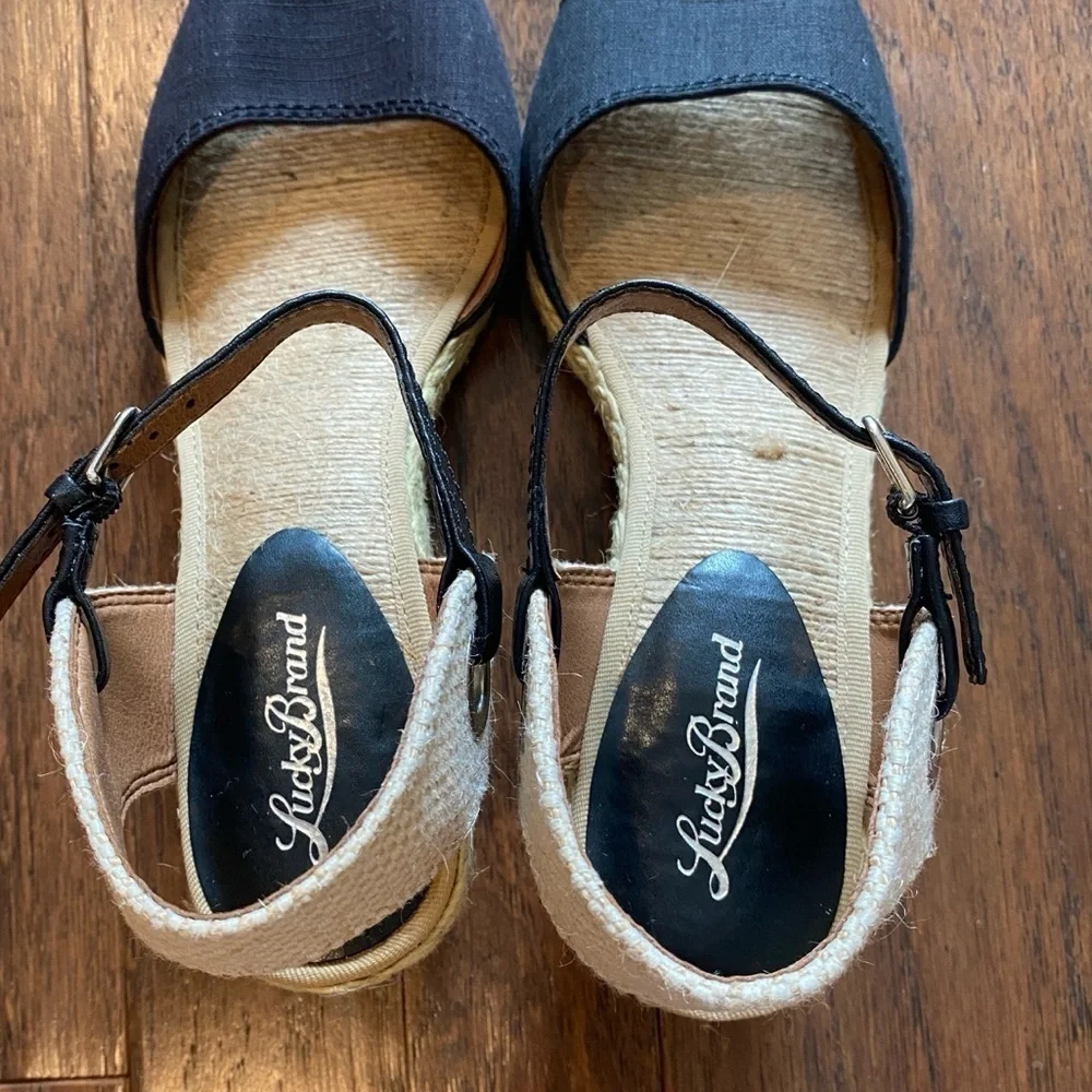 NIB Lucky brand Kyndra Espadrille wedge 8.5